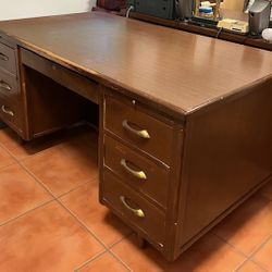 MCM Vintage Executive Desk 