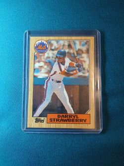 1987 Topps Darryl Strawberry New York Mets Baseball Card