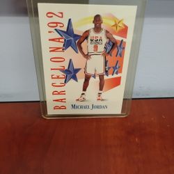 Rare Michael Jordan 1992 Barcelona Card Great Condition 