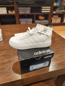 Adidas Kids Hoops 2.0K Shoes. Boys Or Girls Size Us 2. Youth Big Kid 2
