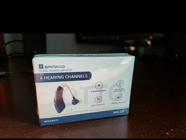 Brand New - factory sealed BritzGo Digital hearing aid Digital hearing amplifier hearingaid ultra long battery life