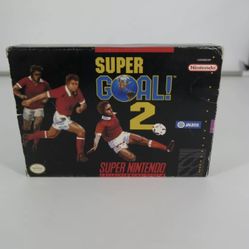 Super Goal! 2 (SNES) Super Nintendo CIB Complete Box Jaleco 1994 Soccer RARE LTN