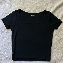 Hollister square neck crop top SMALL