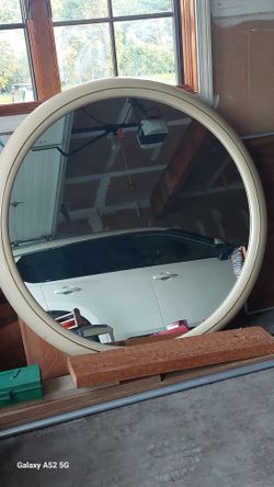 "ART DECO" ROUND MIRROR, 37" DIAMETER! PERFECT CONDITION!