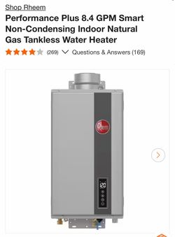 Natural Gas Tankless Water Heater