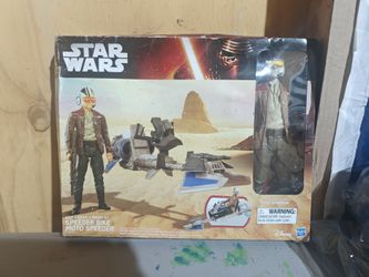 Star Wars - The Force Awakens 12" Speeder Bike & Poe Dameron Action Figure