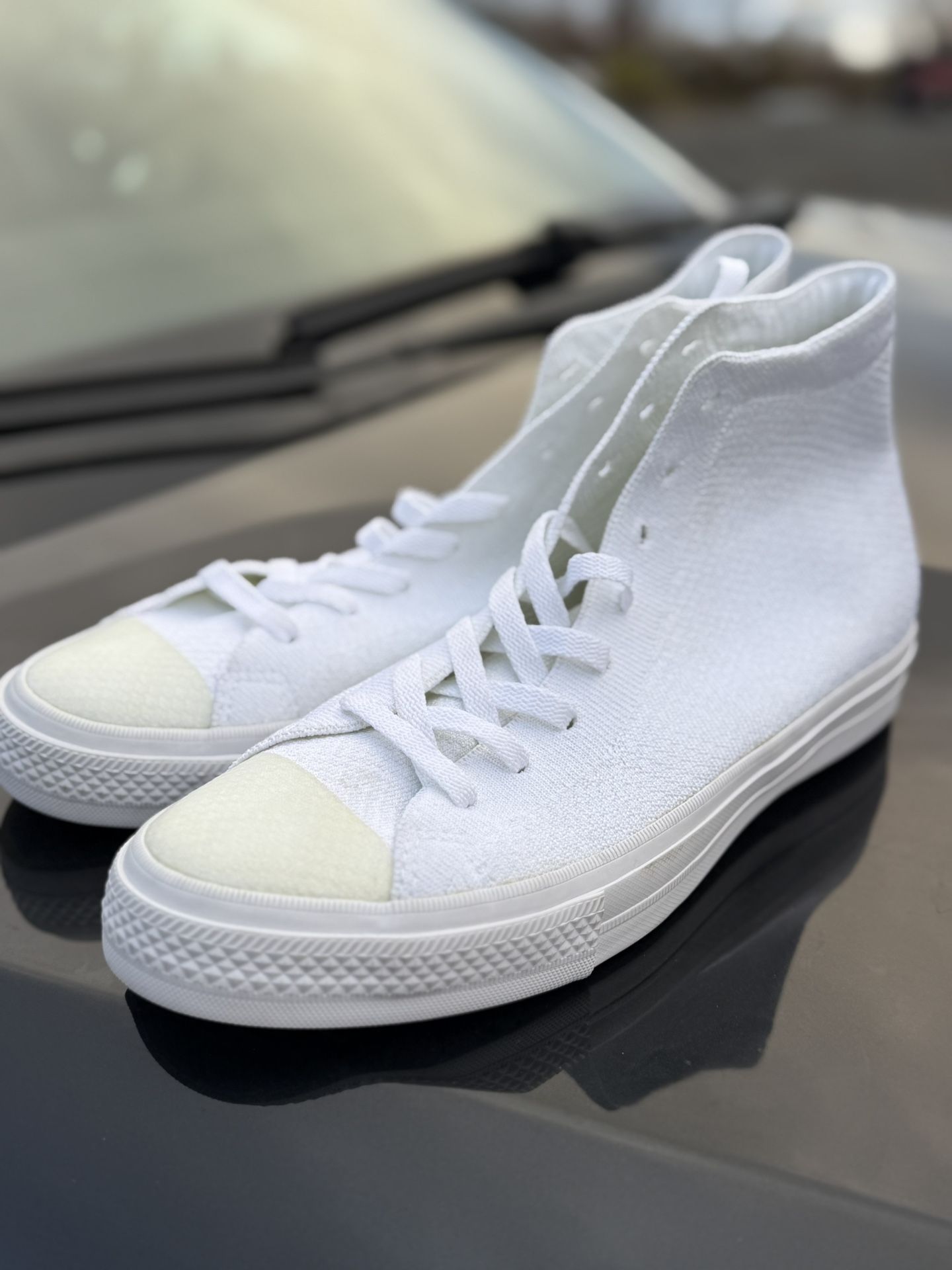 Converse chuck Taylor All Star Flyknit high-top sneakers in white
