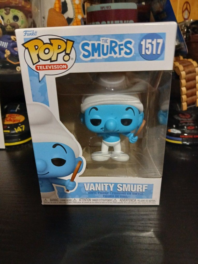 Brand New The Smurfs Vanity Smurf #1517 Funko Pop