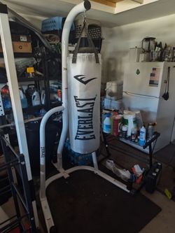 Heavy boxing bag and stand. New never used!