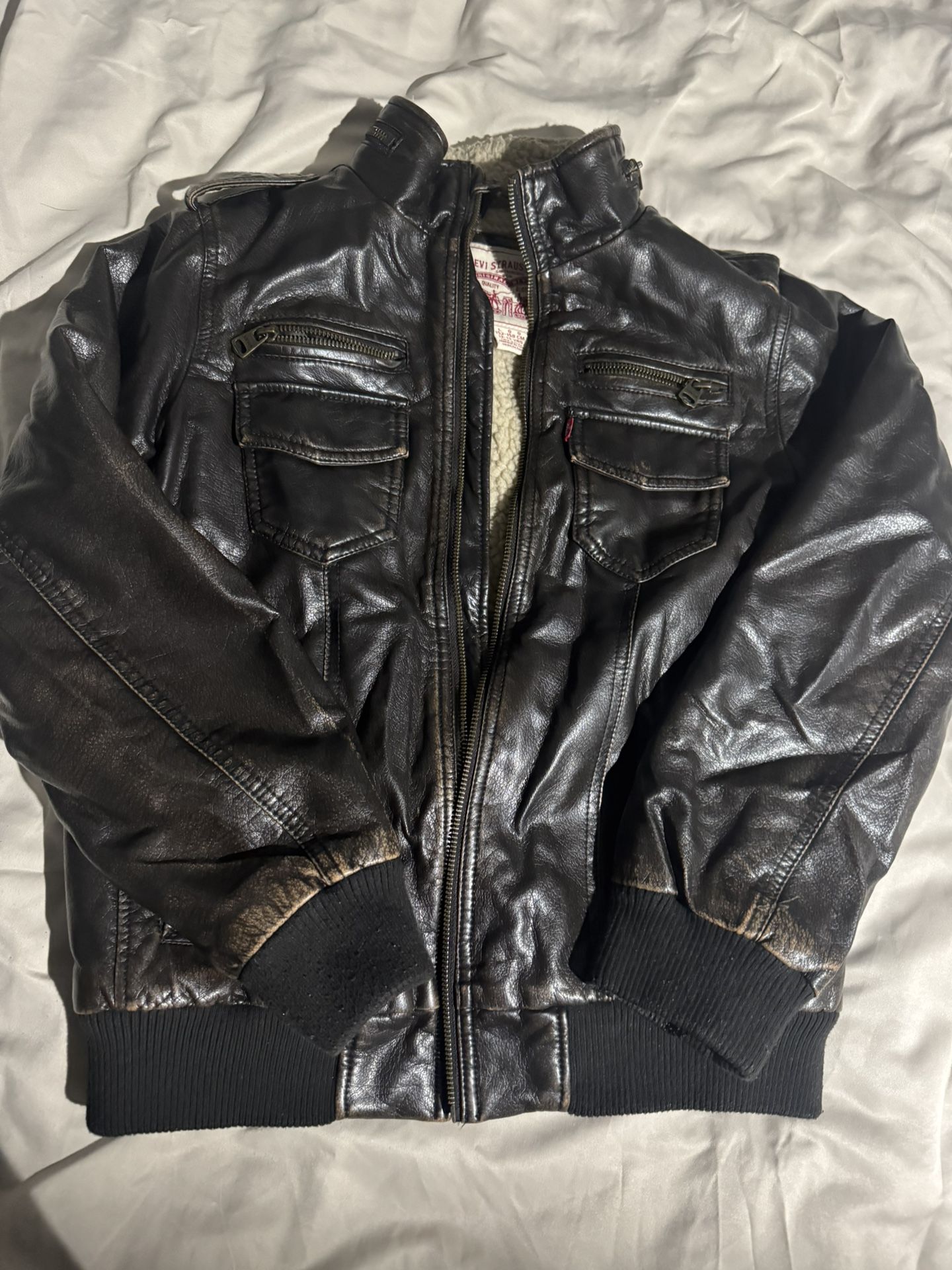 Boys Levi Leather Jacket