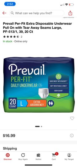 Prevail adult diapers