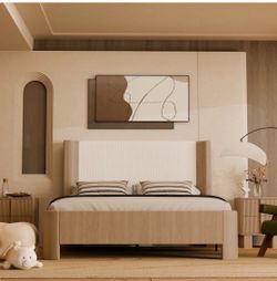 Swiftlock Support Full Size Wingback Bed Frame