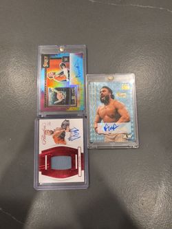 Aew WWE andrade autograph cards