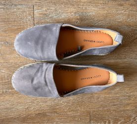 Lucky Brand Women’s Gray Leather Espadrille