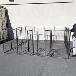 (New in box) $270 Large 10x10 FT Heavy Duty 48” Tall 16-Panel Pet Playpen Dog Crate Kennel Exercise Cage Fence 