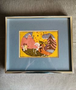 Framed Print Of Sounds Klänge PI.05 (1913) By Wassily Kandinsky 'Anvers' Woodcut