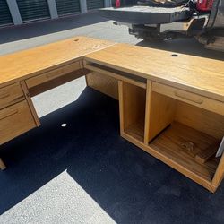 L shaped desk