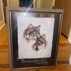 Larry Fanning framed artwork