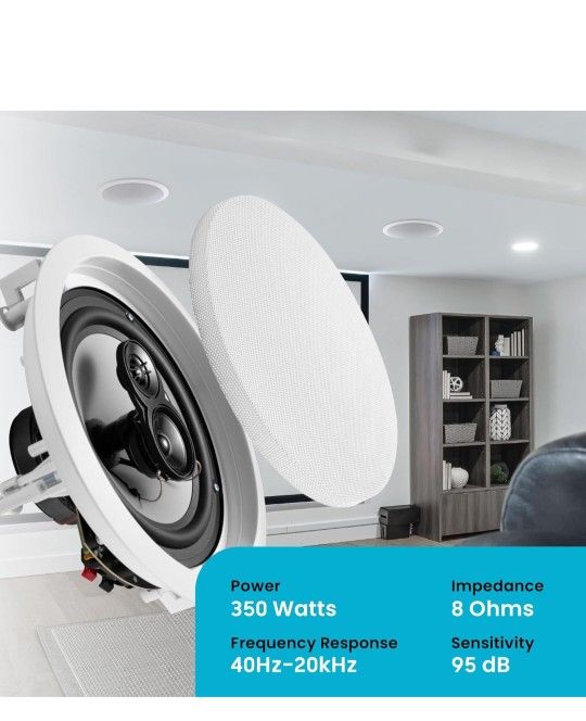 MSRP $250  IN- CEILING 2PACK SPEAKER W/ 8" WOOFERS- LOW BALLERS WILL BE IGNORED 