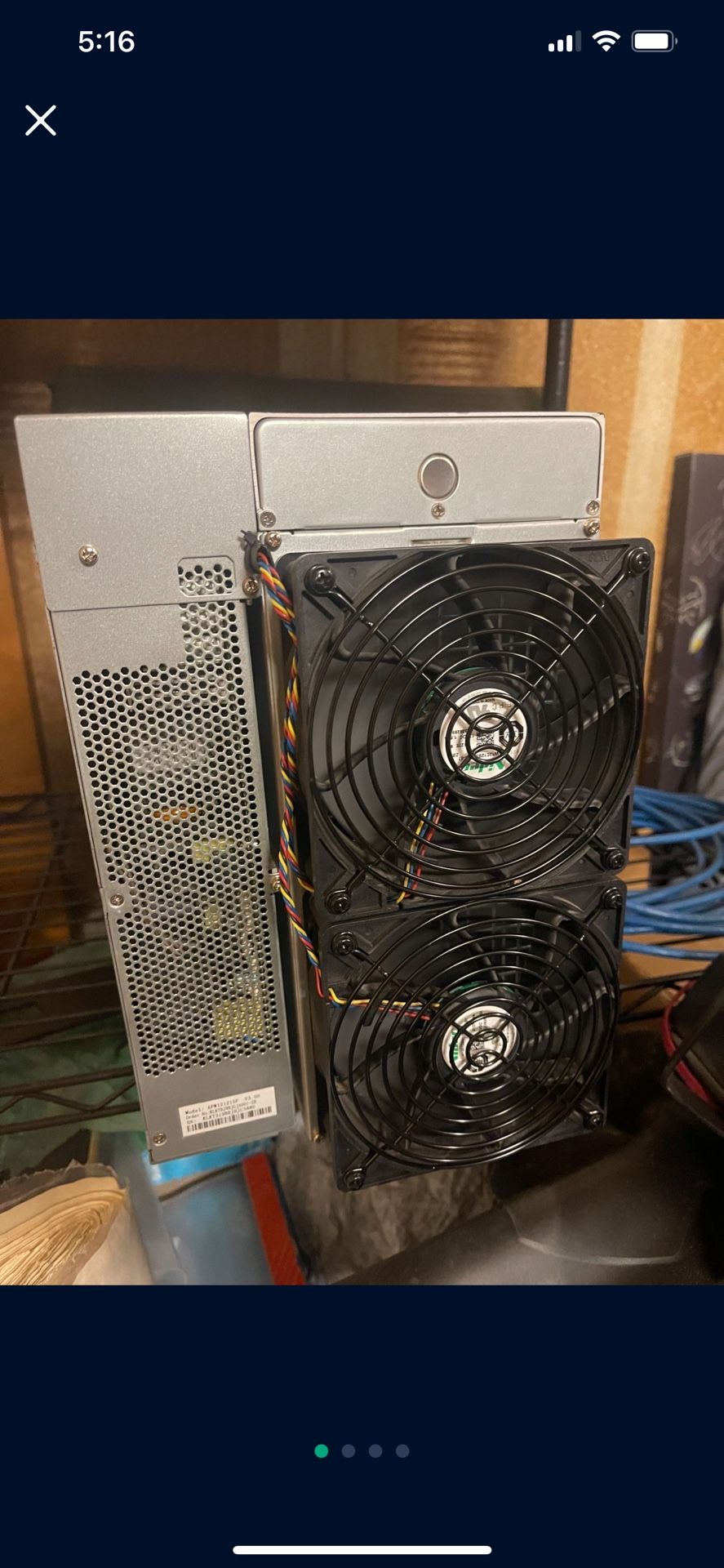 Bitmain S19 JPRO+ 117 TH Crypto Miner