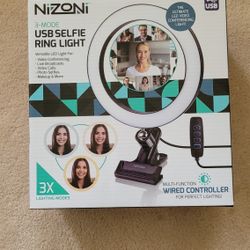 Nizoni USB Selfie Ring Light