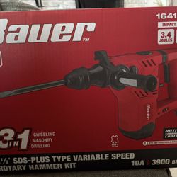 Rotary Hammer Kit 3in1  1”1/8  Chiseling Drilling And Masonry