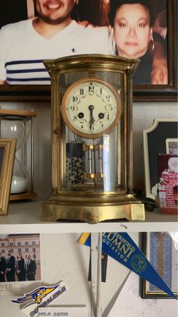 Antique Wind up Mantle Clock France circa 1890