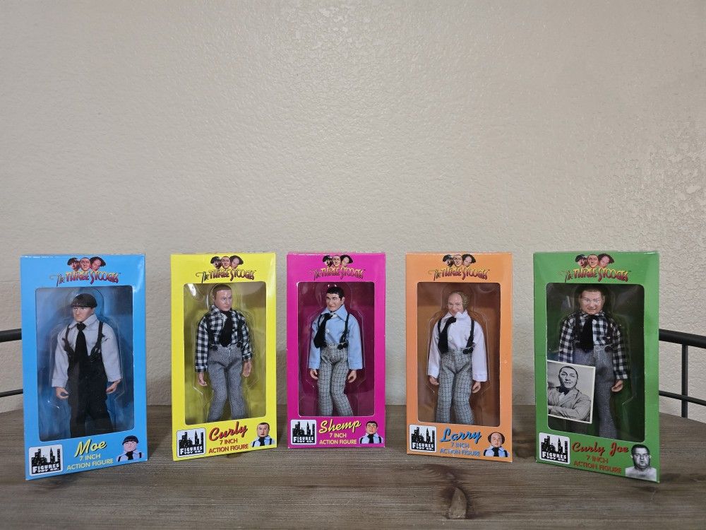 Rare! THREE STOOGES ACTION FIGURES!