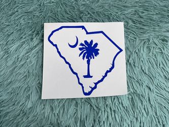 South Carolina Palmetto Moon Decal 