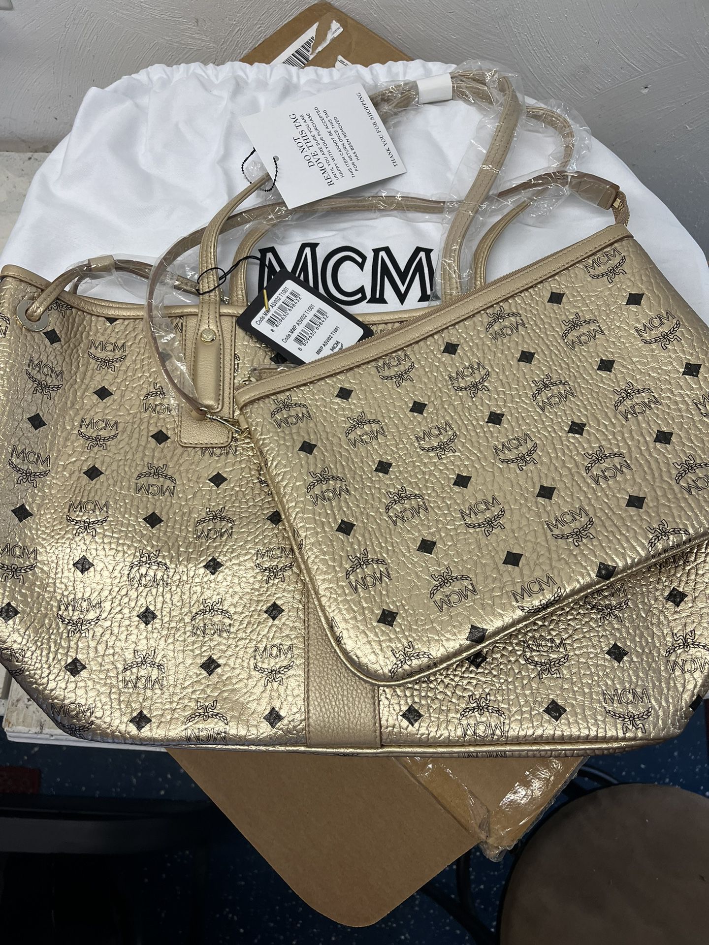 MCM Purse And Matching Tote Bag $550
