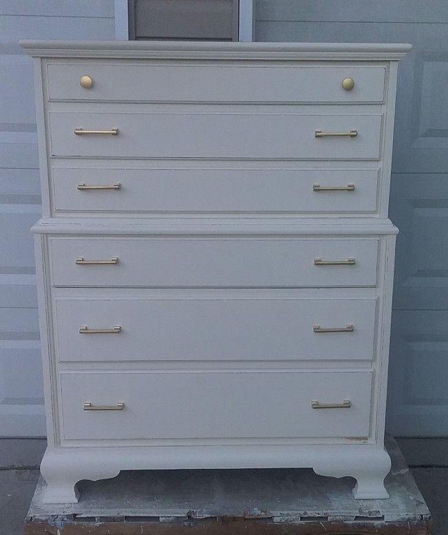 Gorgeous Drew Oak Chest of Drawers with 6 Drawers