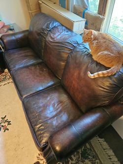 Leather sofa