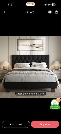 Queen size bed frame
