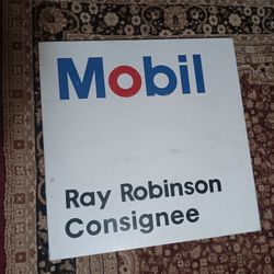 Vintage  - 24" x 24" - Mobil Oilfield Porcelain Sign 