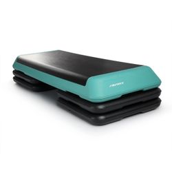 Aerobic Stepper With Risers Exercise Step Platform