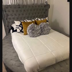 Queen Round Bed With Storage