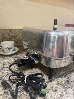 Vintage Regal Ware Electric Skillet Made in USA w/ Lid & Original Thermostat – Tested