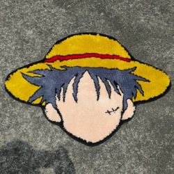 One Piece Monkey D Luffy Anime Manga Book Movie Cartoon Series Straw Hat Custom Rug Tufted Floor Mat Carpet Home Room Decor Art Plush Soft Kids Gift 