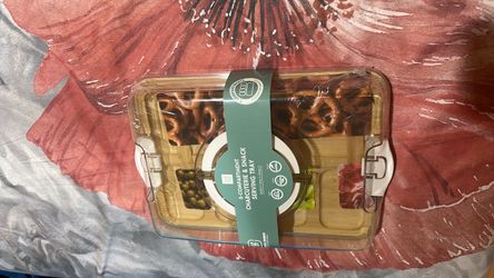 5-Compartment Charcuterie & Snack Serving Tray