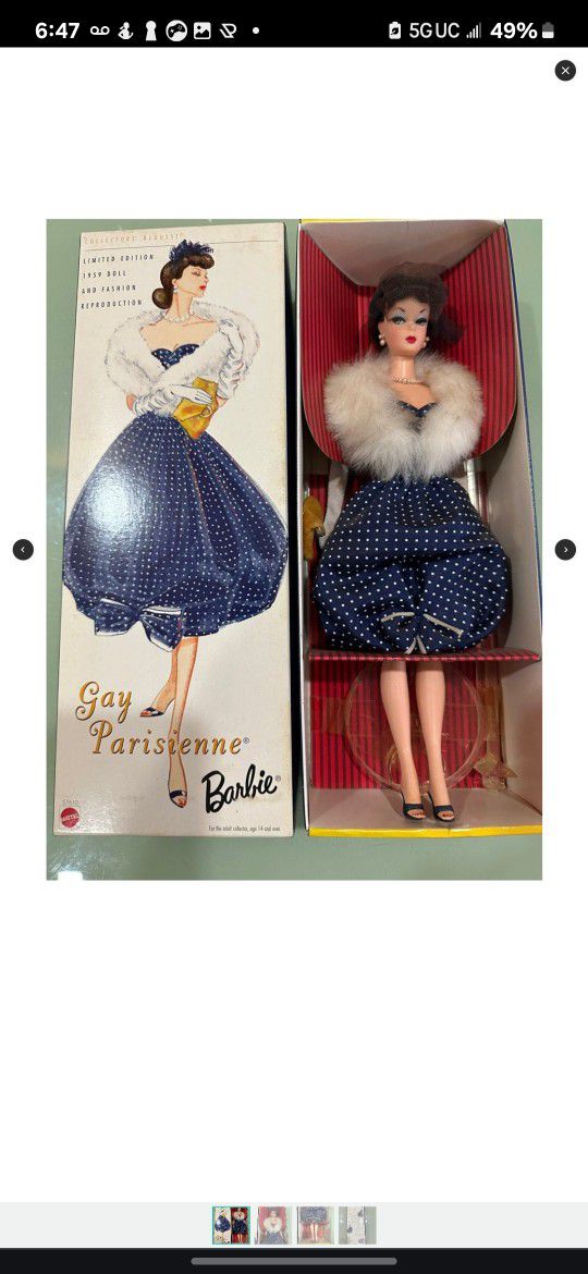 Vitage Gay Parislene 1959 Mattel Barbie 