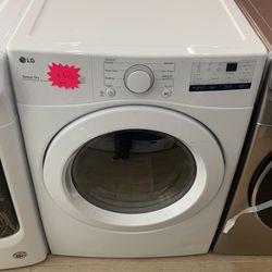 LG 7.4 cu. ft. Smart White Vented Dryer with Sensor Dry EXK1X