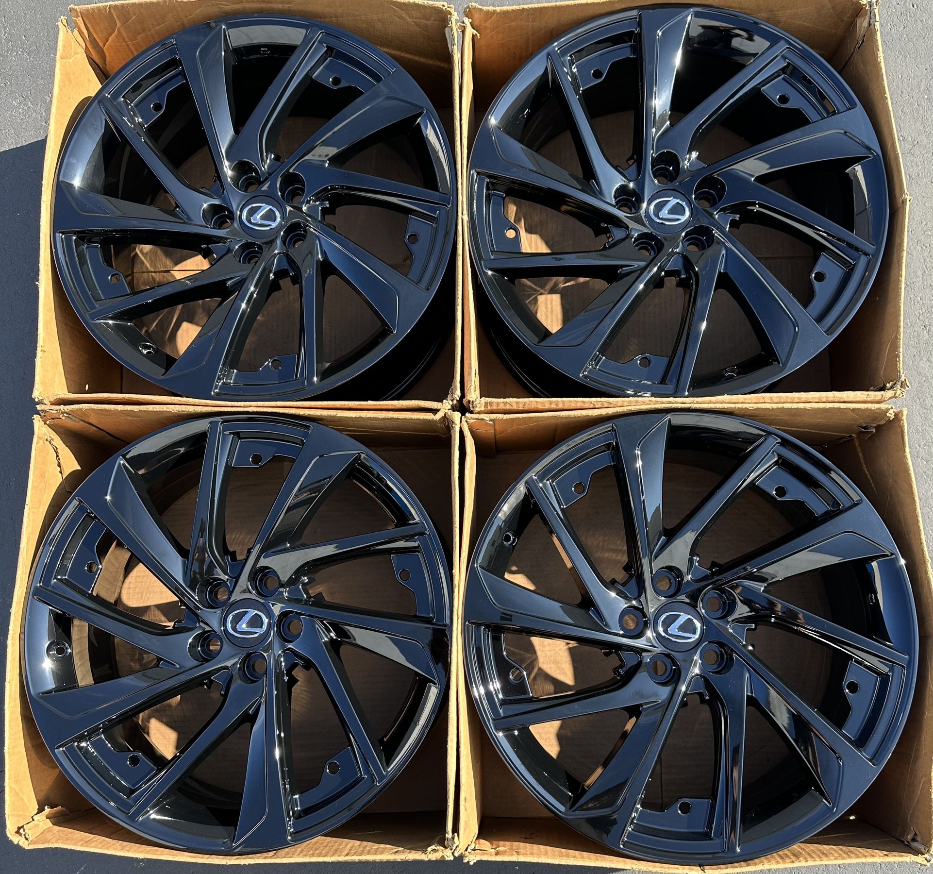 20” Lexus RX450H factory wheels rims gloss black new RX350 for Sale in ...