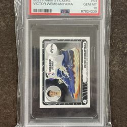 2023 Panini Stickers #53 Victor Wembanyama PSA 10 GEM MT