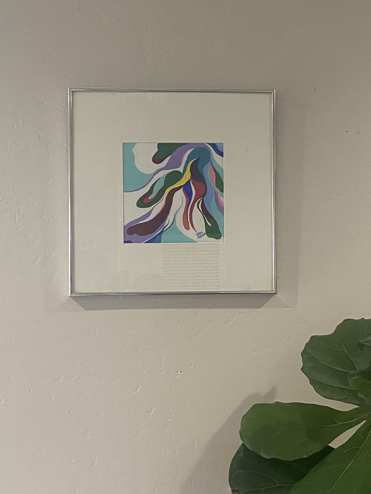 Signed Abstract Art Original Painting