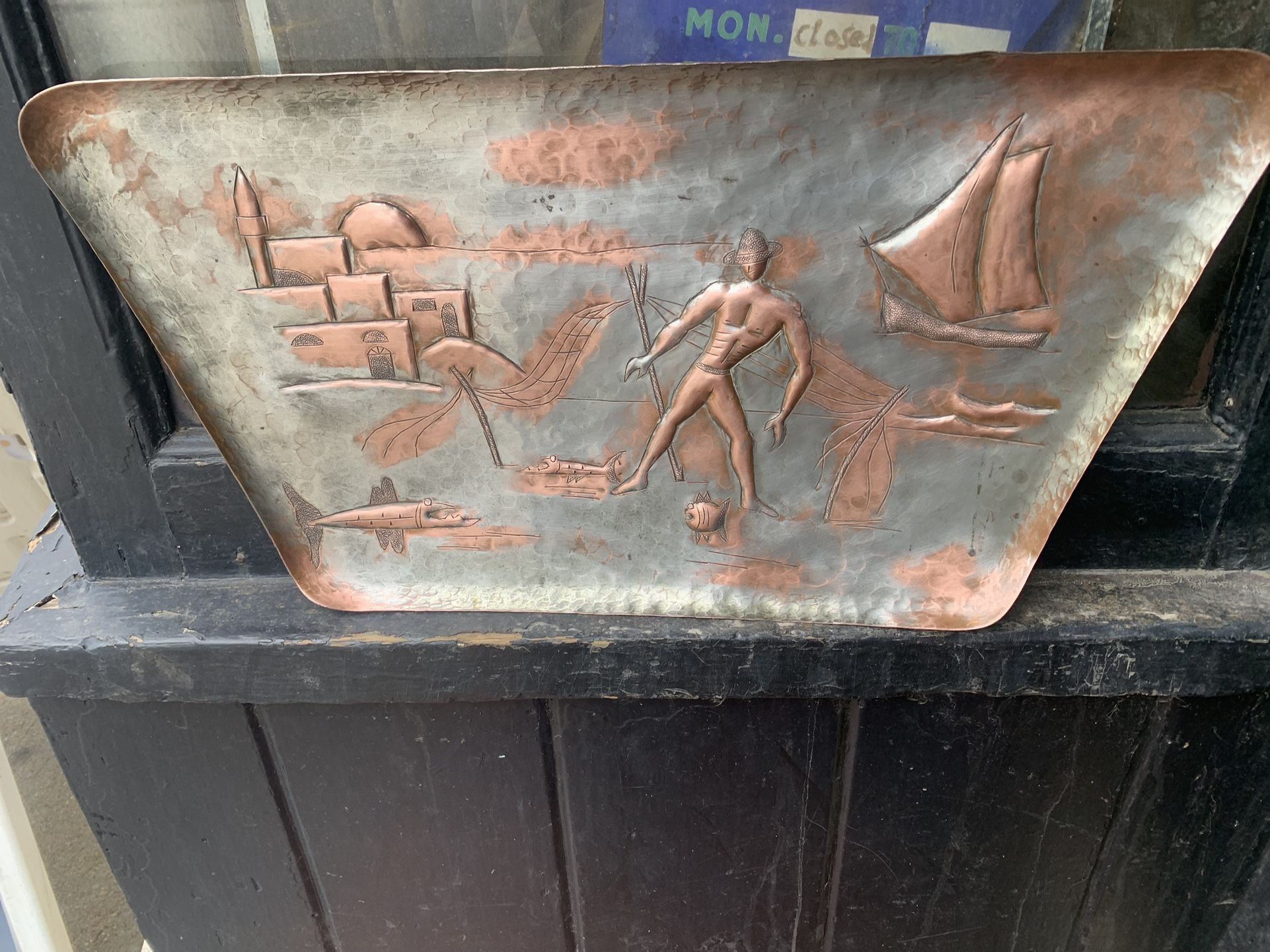 Arts And Crafts Copper Wallhanging