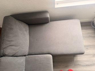 Gray Fabric Sectional Sofa