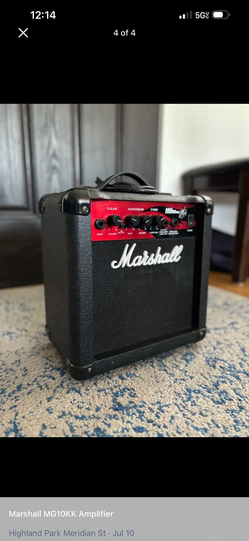 Marshall MG10KK Amplifier