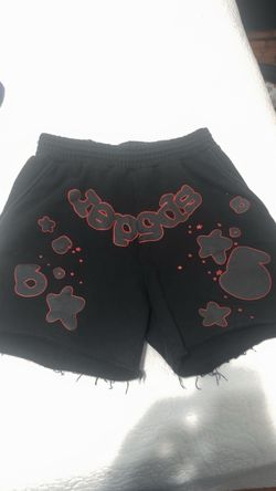 Spider Worldwide Black Graphic Shorts