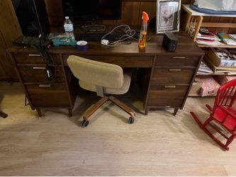 Computer desk with chair
