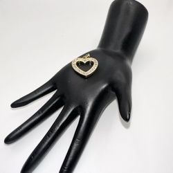 14kt Yellow Gold Filled Vintage “Heart” Pendant 2.73Ct. TCW 1x1 Inches